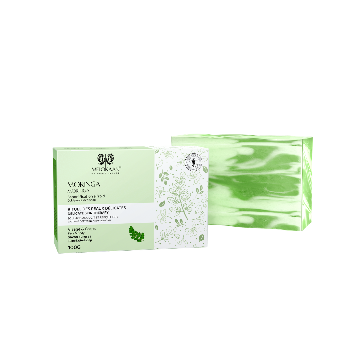 SAVON MORINGA / MORINGA BAR SOAP - 100g